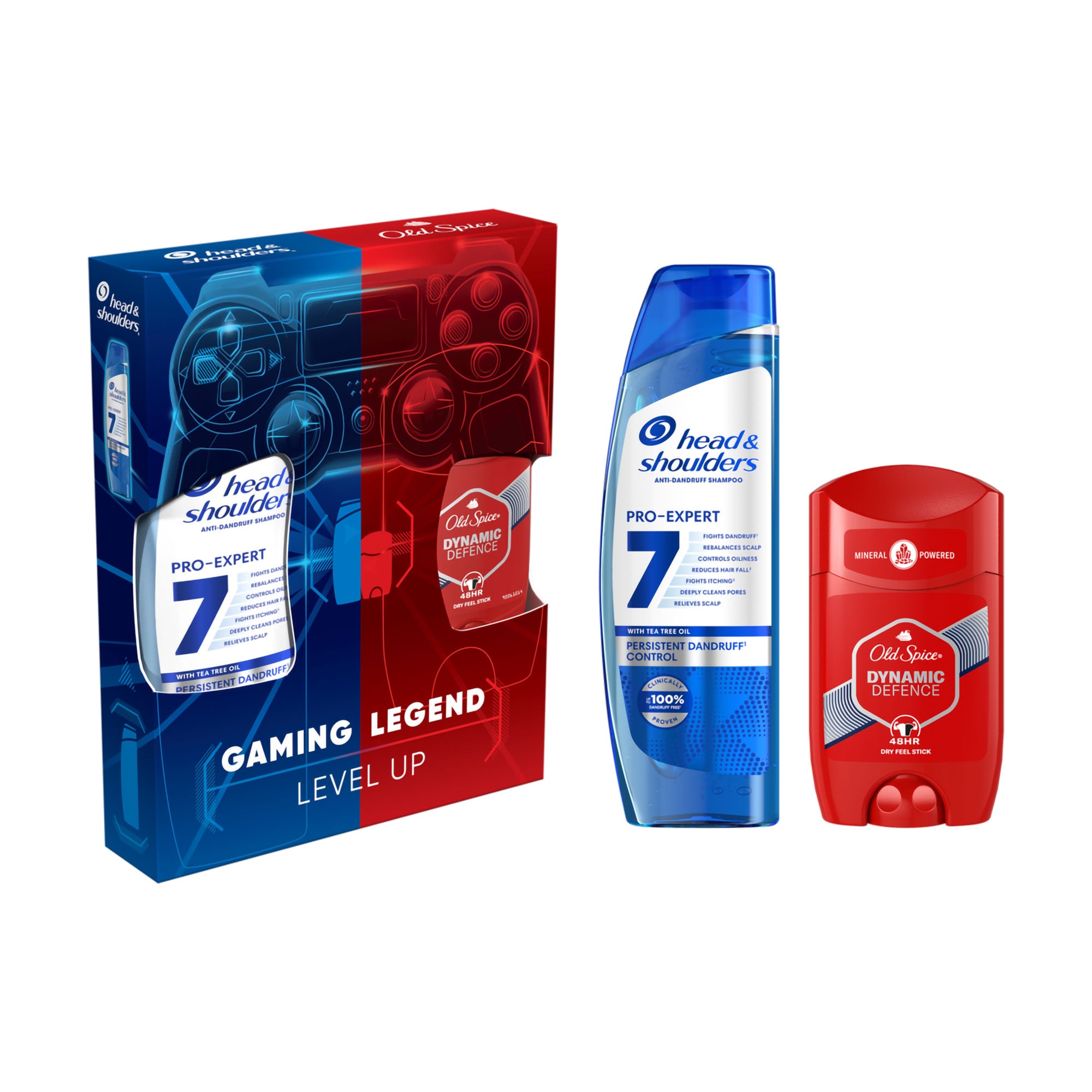 Уцінка! Подарунковий набір чоловічий Head &amp; Shoulders (шампунь, 250 мл + дезодорант-стік Old Spice Dynamic Defence, 65 мл)
